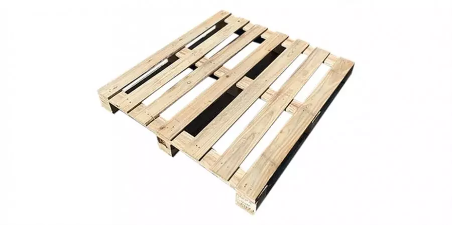 Gebruikte houten pallets - Blokpallet-eenmalig-100-x-110-cm-gebruikt