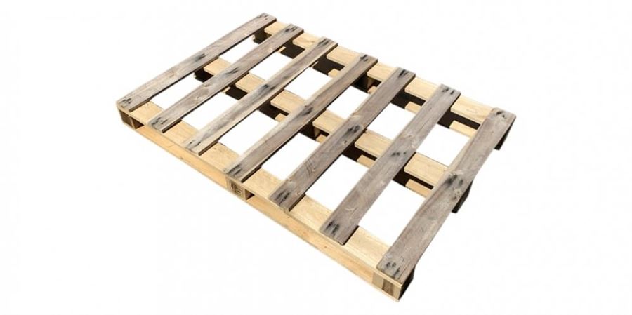 Gebruikte houten pallets - Blokpallet-eenmalig-90-x-133-cm-gebruikt