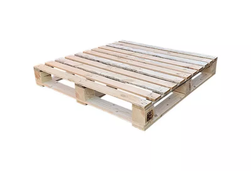 Nieuwe houten pallets - blokpallet-kruisdek-zwaar-110x110cm-nieuw-Pallets.nl